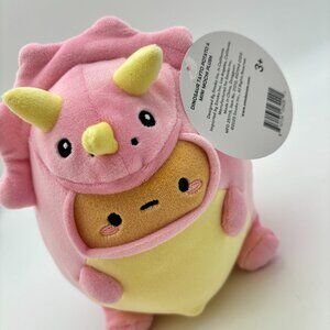 Smoko DINOSAUR TAYTO Mini Mochi Plush Potato Pink Dino 6" Stuffed Animal NEW